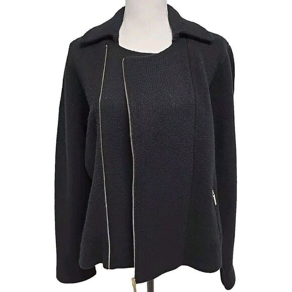 Polo Ralph Lauren 100% Lambwool Full-Zip Jacket Blazer Black Women’s Size XL - Picture 5 of 11